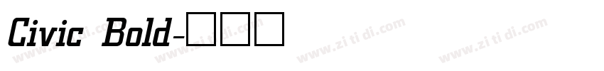 Civic Bold字体转换